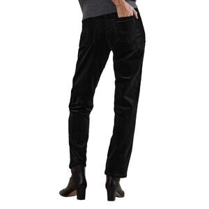 Banana Republic Black High Rise Straight Corduroy Pant Ankle Length Sz 32